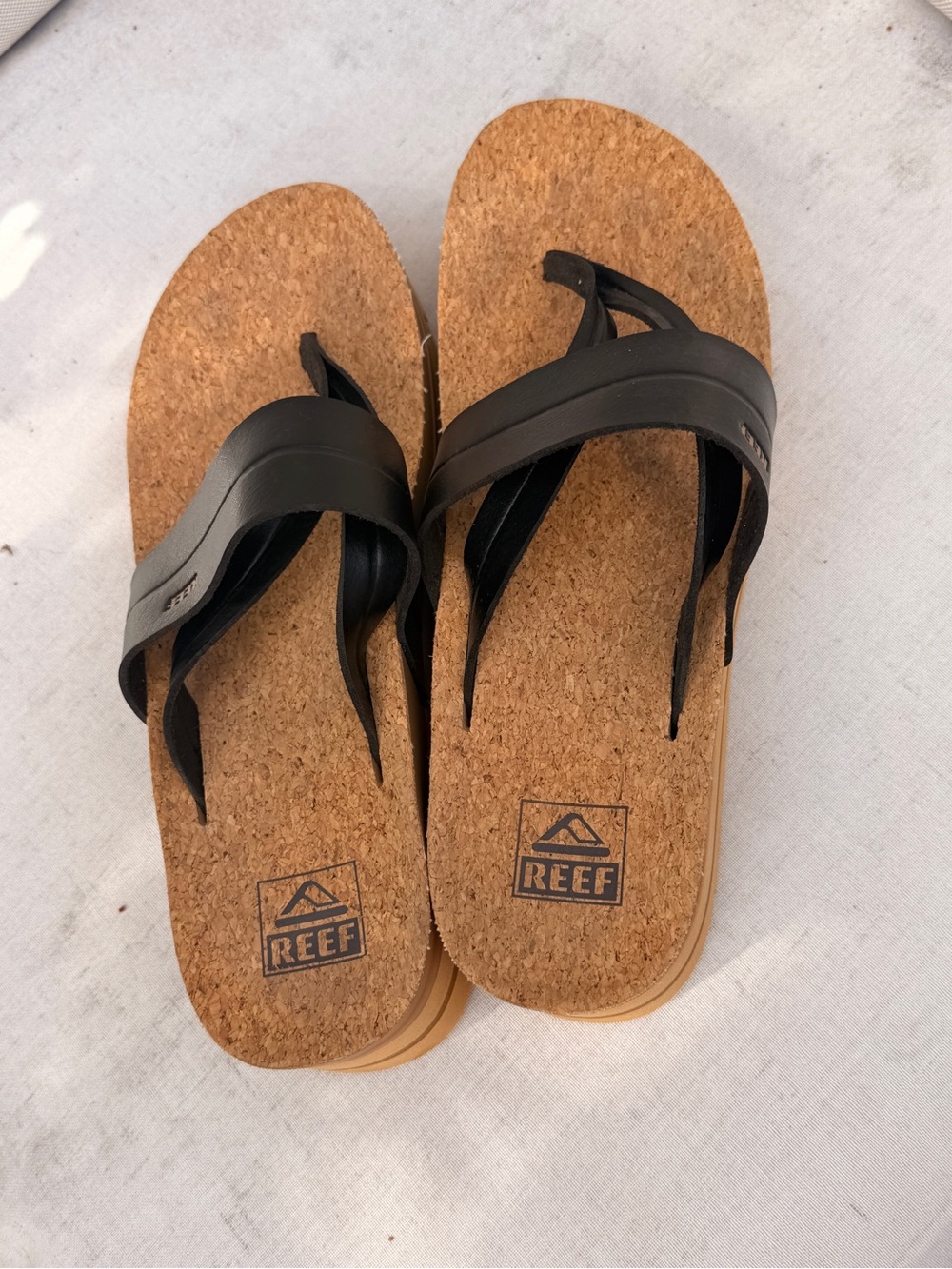 Woman’s Reef Cork Footbed Sandals
